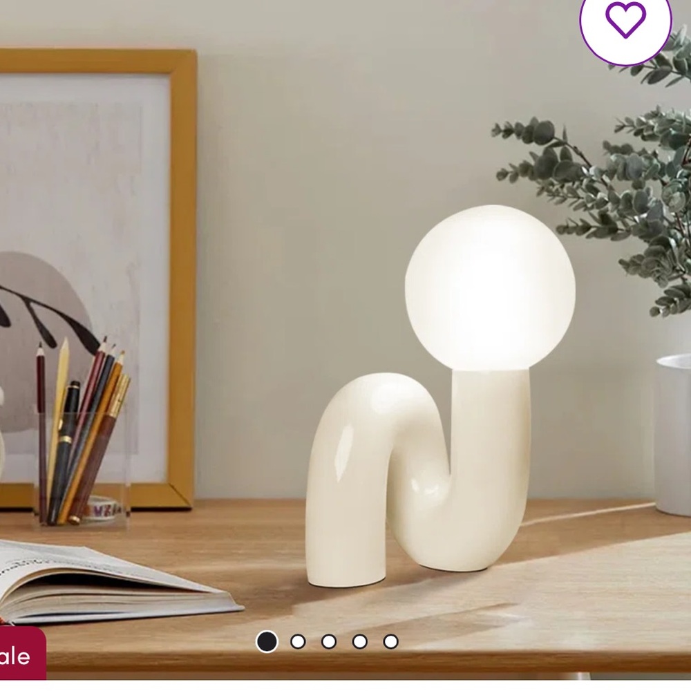 BRAND NEW! Wayfair Curl Resin Table Lamp 50% off!